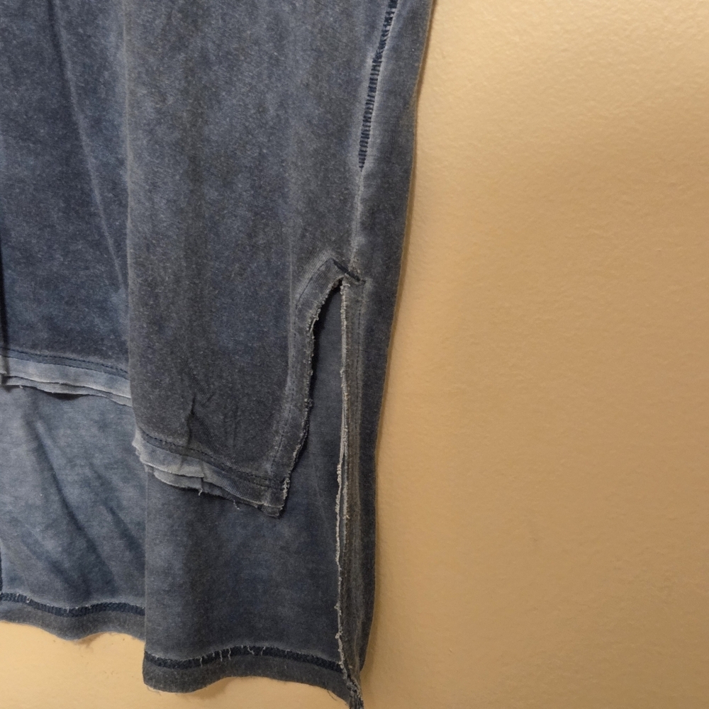 Free People Distressed Short Sleeve Shirt - Picture 5 of 6